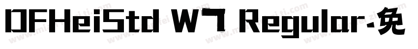DFHeiStd W7 Regular字体转换